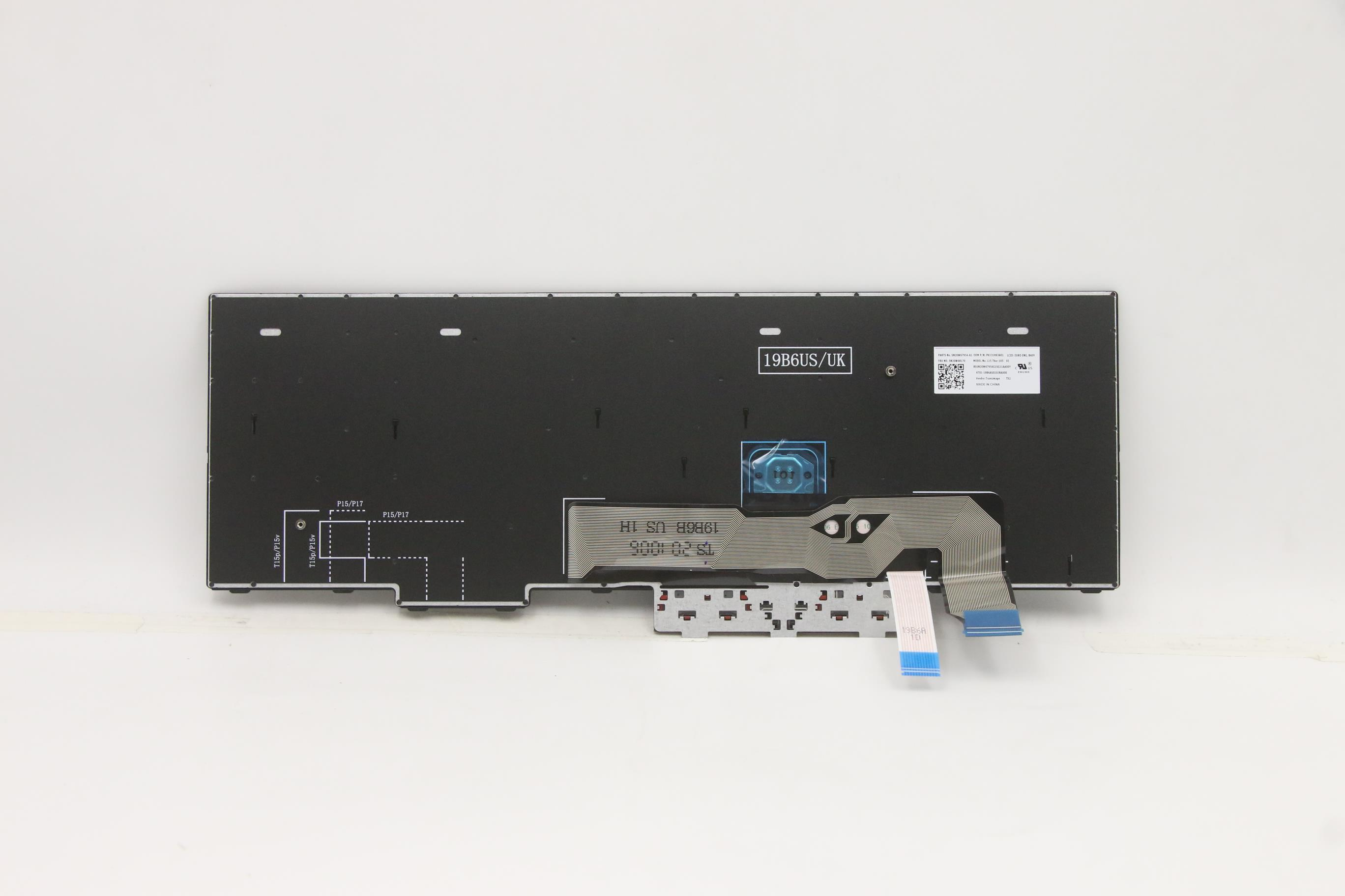 Lenovo 5N20W68170 - Tastatur - US Englisch - Lenovo - ThinkPad L15 Gen 2 (20X3 - 20X4)