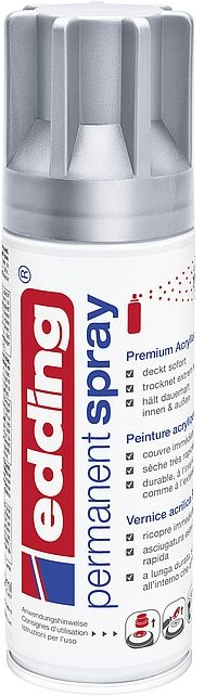 Edding 5200 acrylic paint 200 ml Silver Spray can