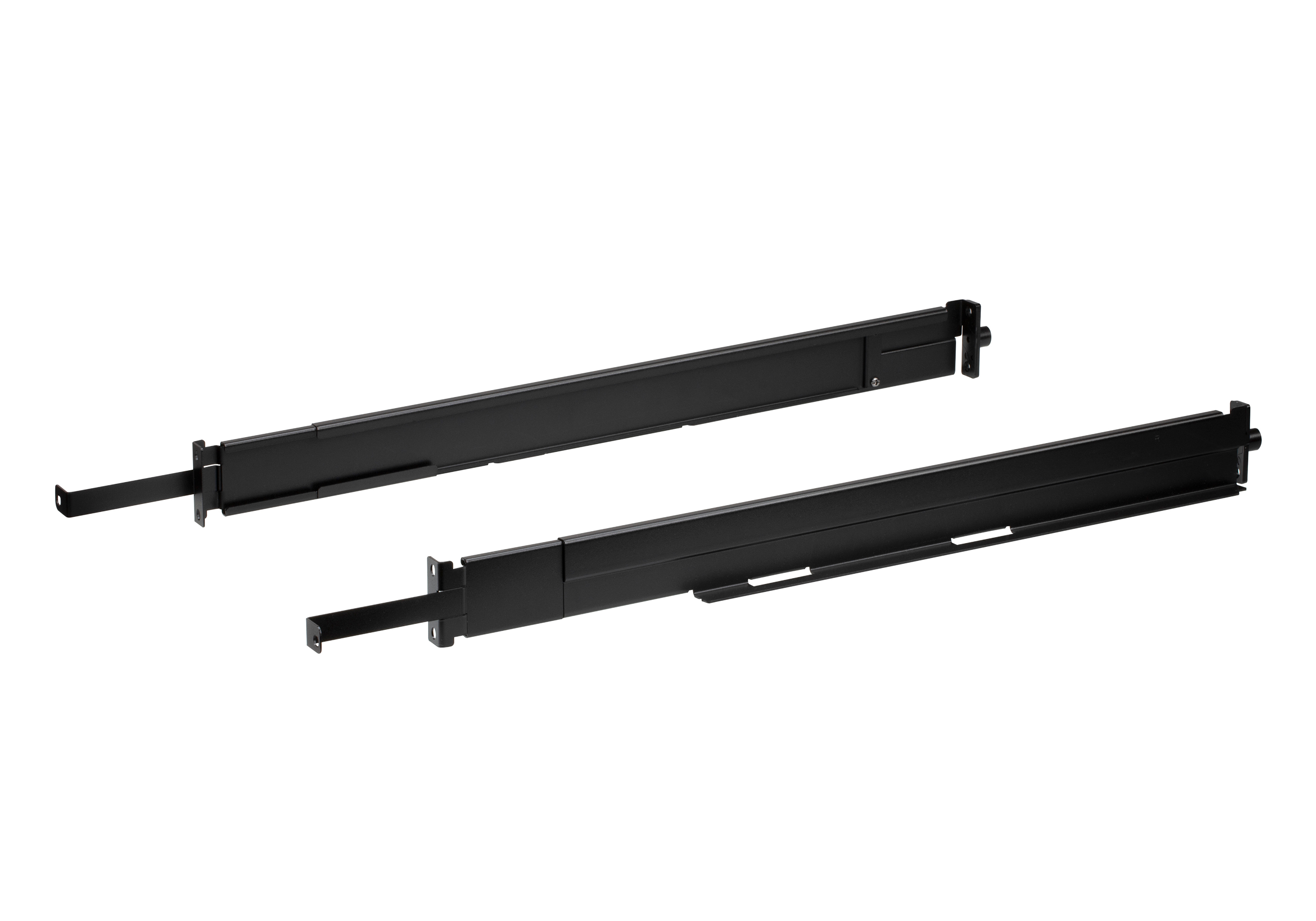 ATEN Easy Installation Rack Montageset (Kurz) f�r LCD KVM Switch/Konsole - Regal-Schienenset - Schwarz - CL1008M - CL1016M - CL1308N - CL1316N - CL3884NW - CL3108NX - CL3116NX - CL5708N - CL5716N - CL5708IN,... - 1,01 kg - 112 mm - 703 mm
