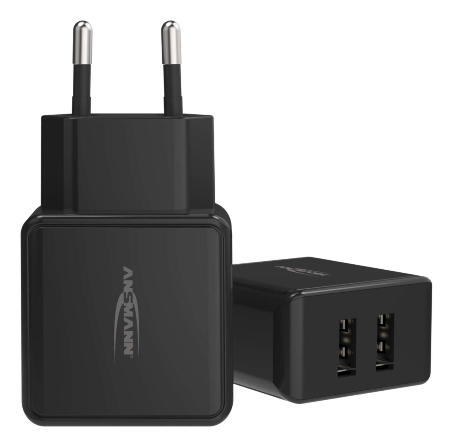 Ansmann HC212 - Netzteil - 12 Watt - 2400 mA - 2 Ausgabeanschlussstellen (USB)