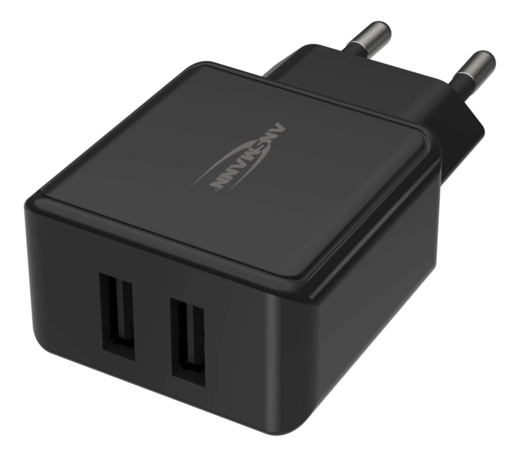 Ansmann HC212 - Netzteil - 12 Watt - 2400 mA - 2 Ausgabeanschlussstellen (USB)