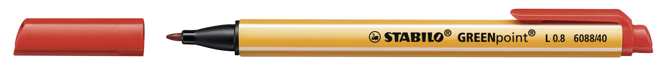 STABILO GREENpoint - Filzstift - Rot - 0.8 mm