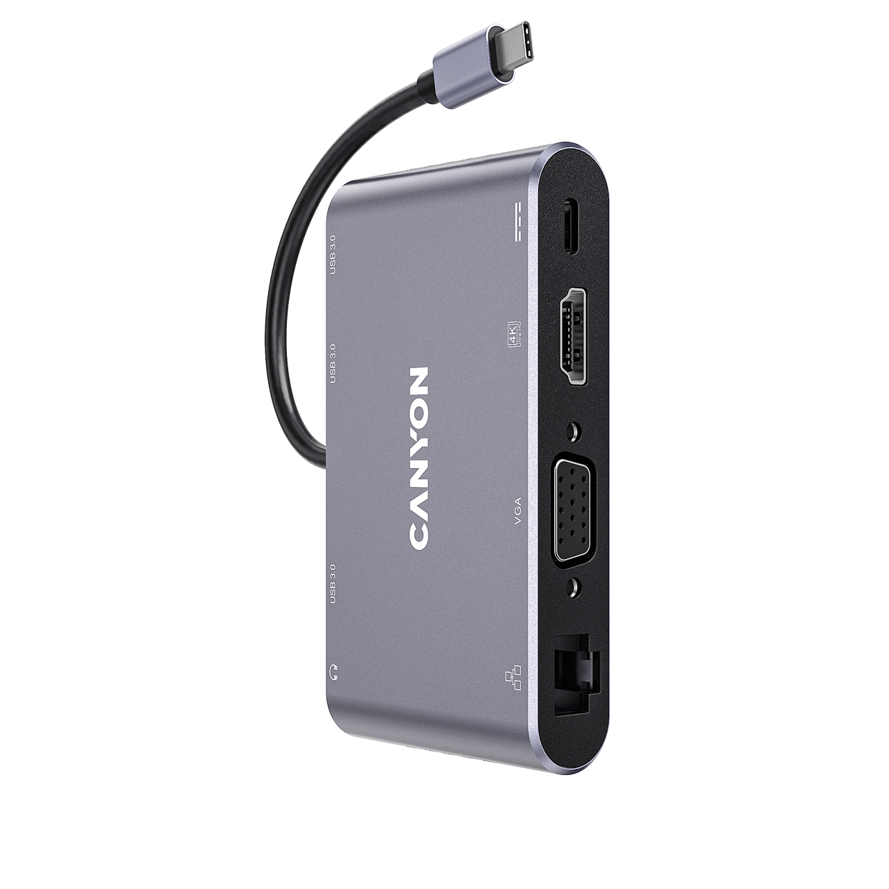 Canyon DS-14 USB 3.2 Gen 1 (3.1 Gen 1) Type-C Grey