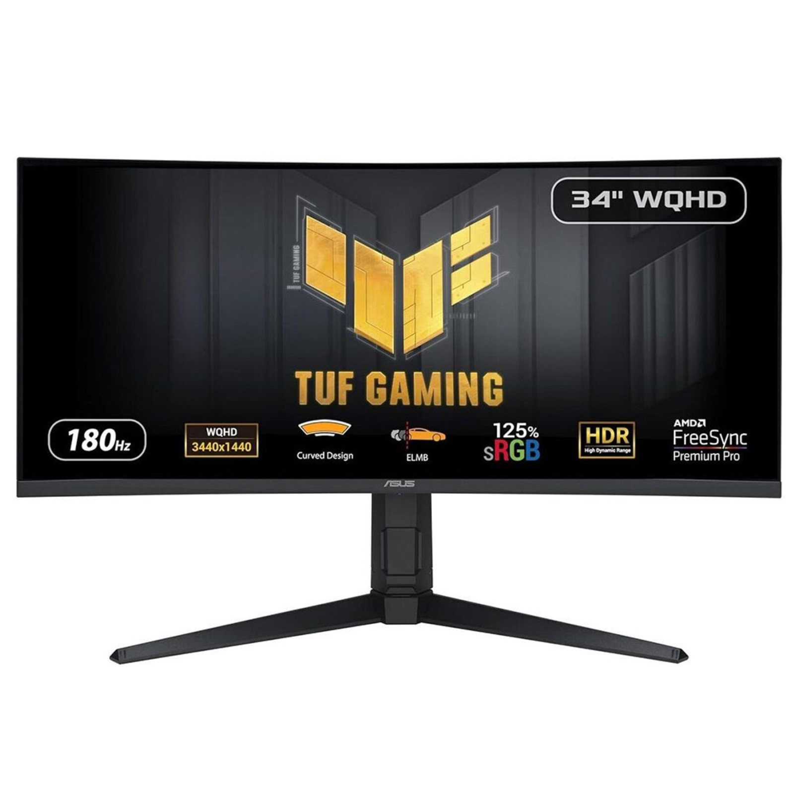 ASUS TUF Gaming VG34VQL3A - LED-Monitor - Gaming - gebogen - 86.4 cm (34)