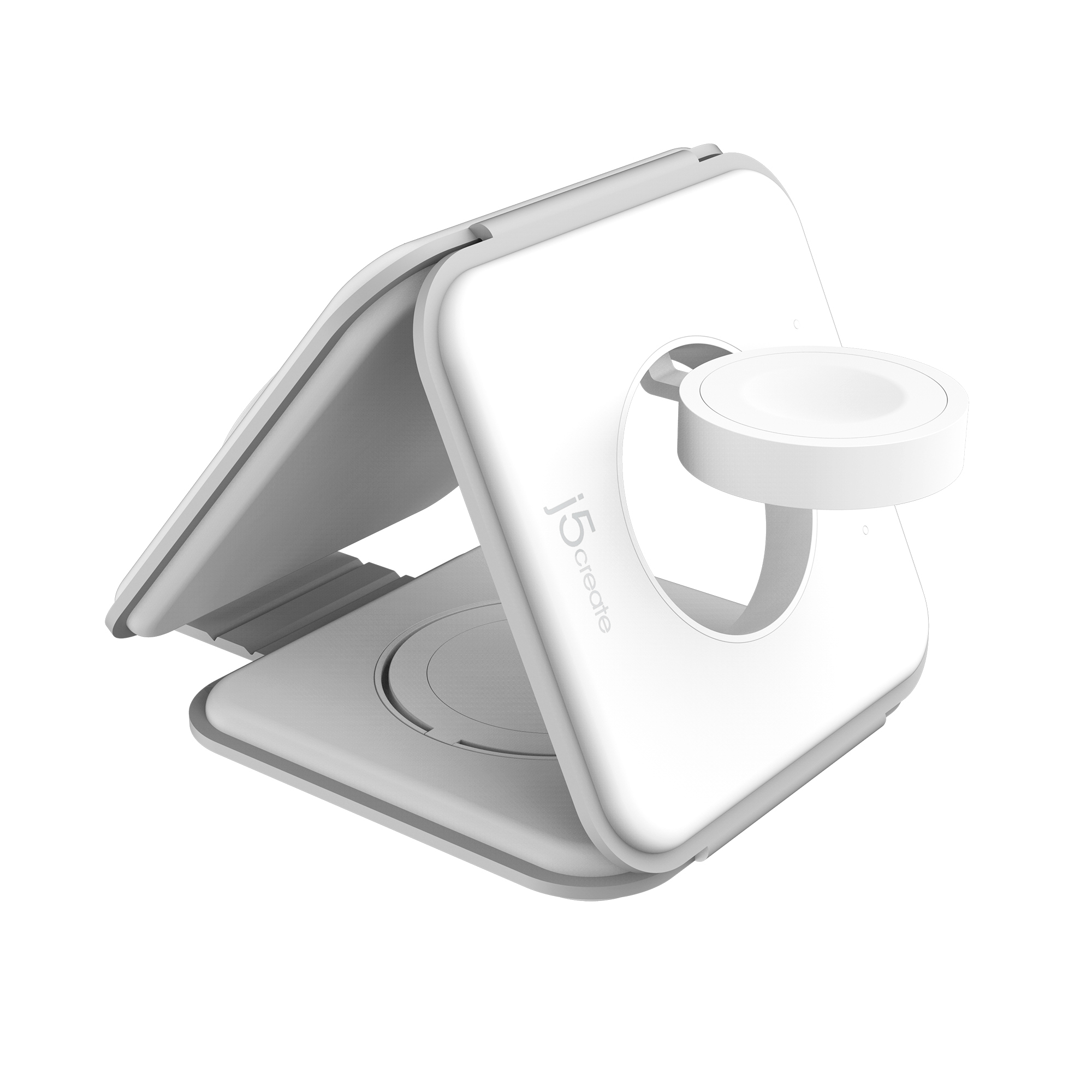 j5create JUPW3415 Cuffie, Smartphone, Orologio intelligente Bianco USB Carica wireless Ricarica rapida Interno