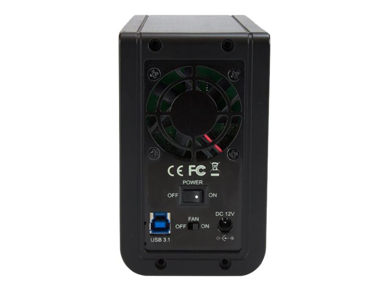 StarTech.com BOX Esterno USB-C e USB-A a doppio alloggiamento per Disco rigido da 3,5 - USB 3.1 Gen 2 con supporto RAID