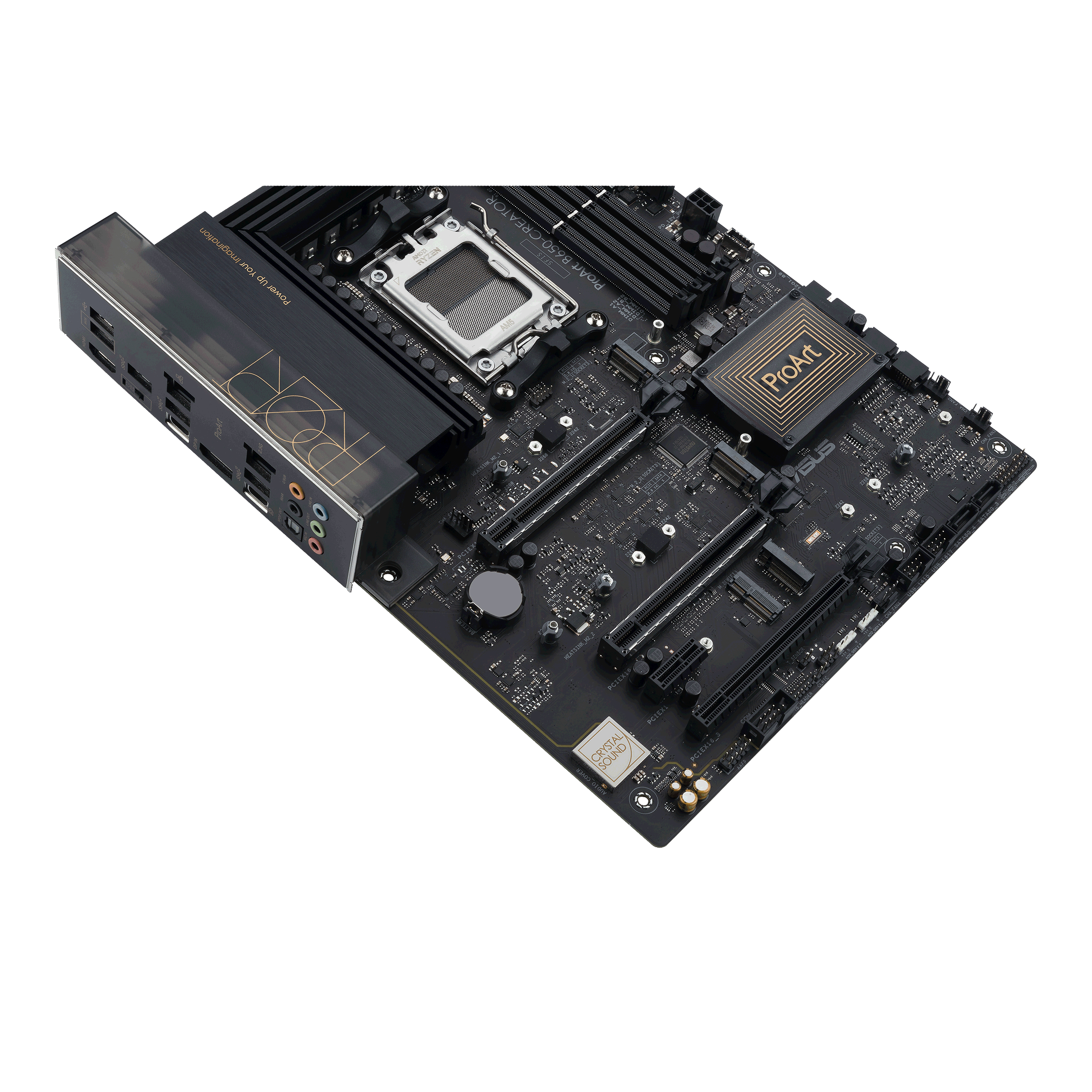 ASUS ProArt B650-CREATOR - Motherboard - ATX - Socket AM5 - AMD B650 Chipsatz - USB 3.2 Gen 1, USB 3.2 Gen 2, USB-C 3.2 Gen2, USB-C 3.2 Gen 2x2 - Gigabit LAN, 2.5 Gigabit LAN - Onboard-Grafik (CPU erforderlich)