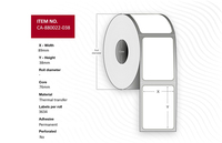 Capture 89 x 38mm Core 76mm. Thermal Transfer Paper Labels