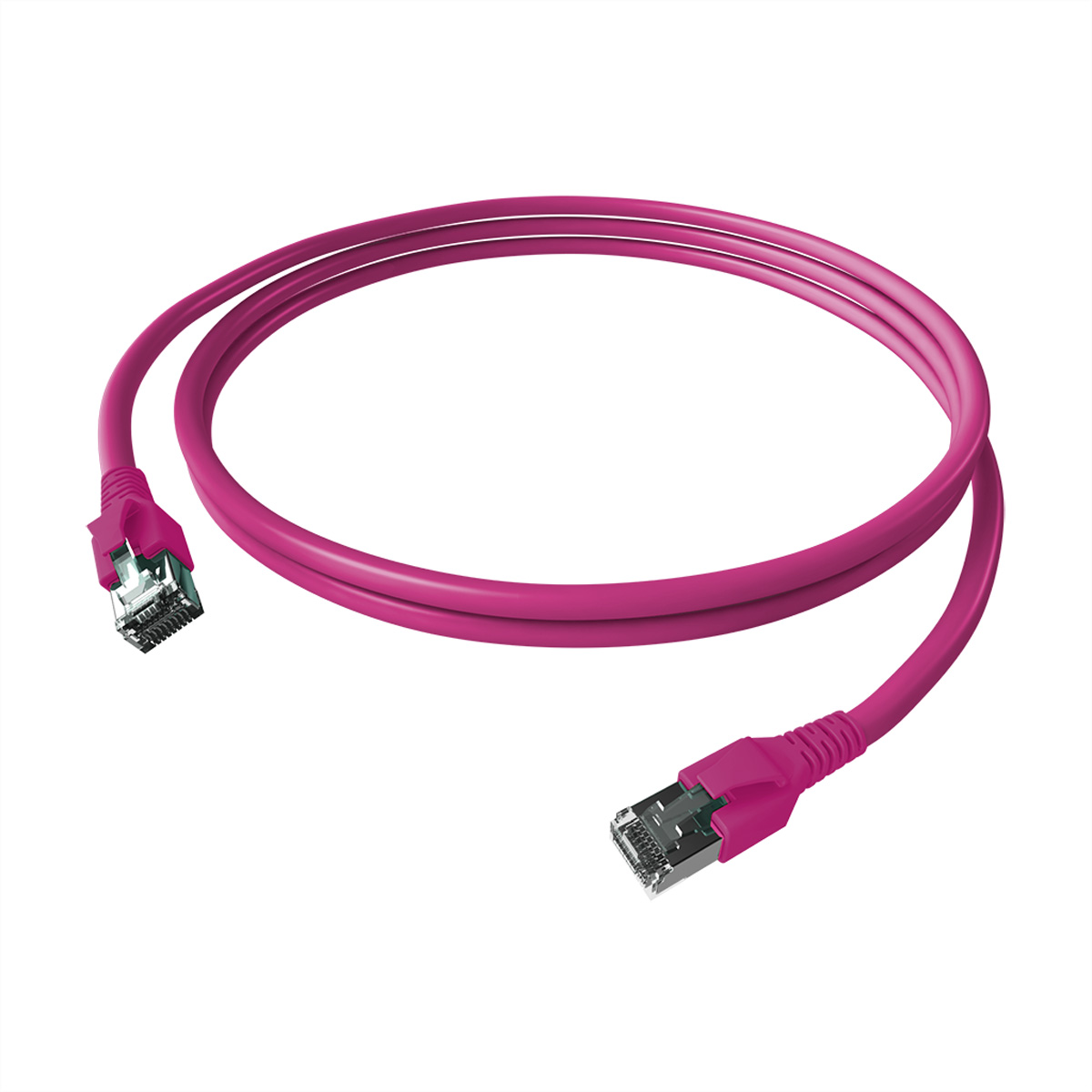 EasyLan FlexBoot Patchkabel Kat.6A S/FTP, violett 1,50m - EasyLan FlexBoot Patchkabel Kat.6A - S/FTP