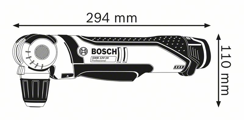 Bosch GWB 10,8-LI Professional - Winkelbohrmaschine - 2