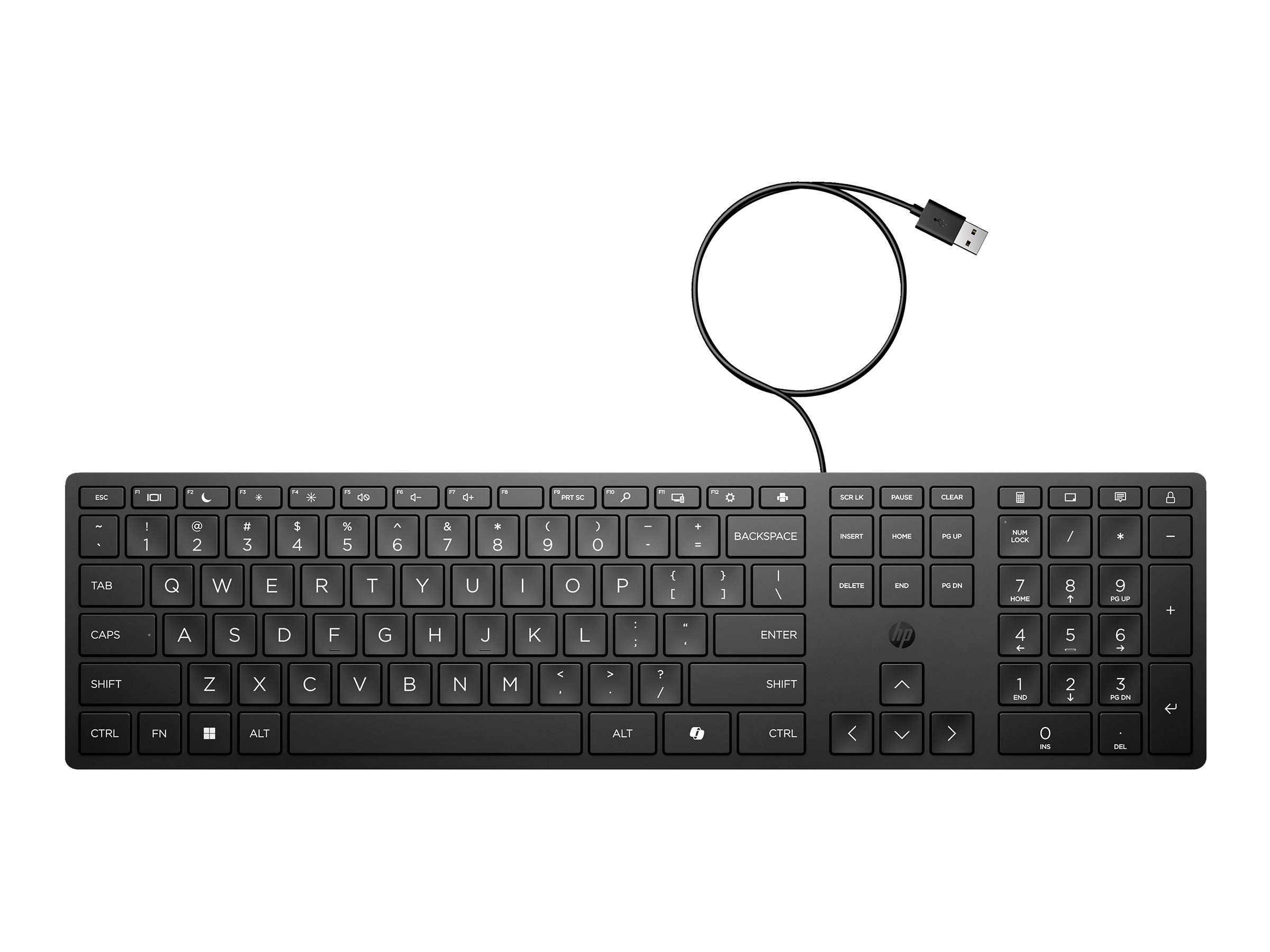 HP INC. tastiera Ufficio USB Nero