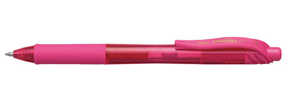 Pentel EnerGel X Penna retrattile a clip Rosa