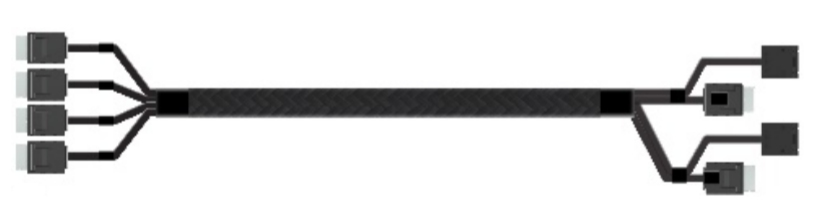 Intel OCuLink Cable Kit AXXCBL625CVCX - Internes SAS-Kabel - 4i MiniLink SAS (SFF-8611)