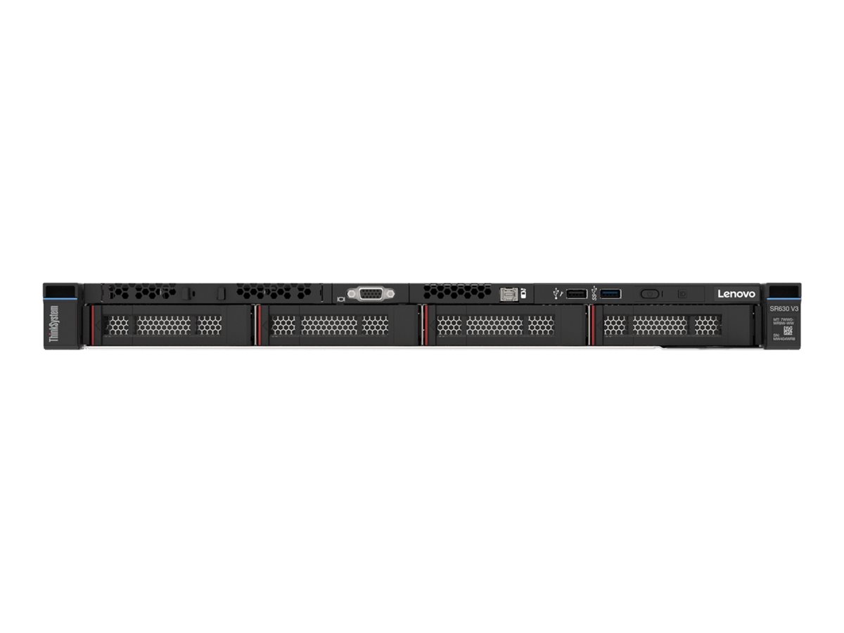 Lenovo ThinkSystem SR630 V3 7D73 - Server - Rack-Montage - 1U - zweiweg - 1 x Xeon Silver 4509Y / 2.6 GHz - RAM 32 GB - SAS - Hot-Swap 8.9 cm (3.5)