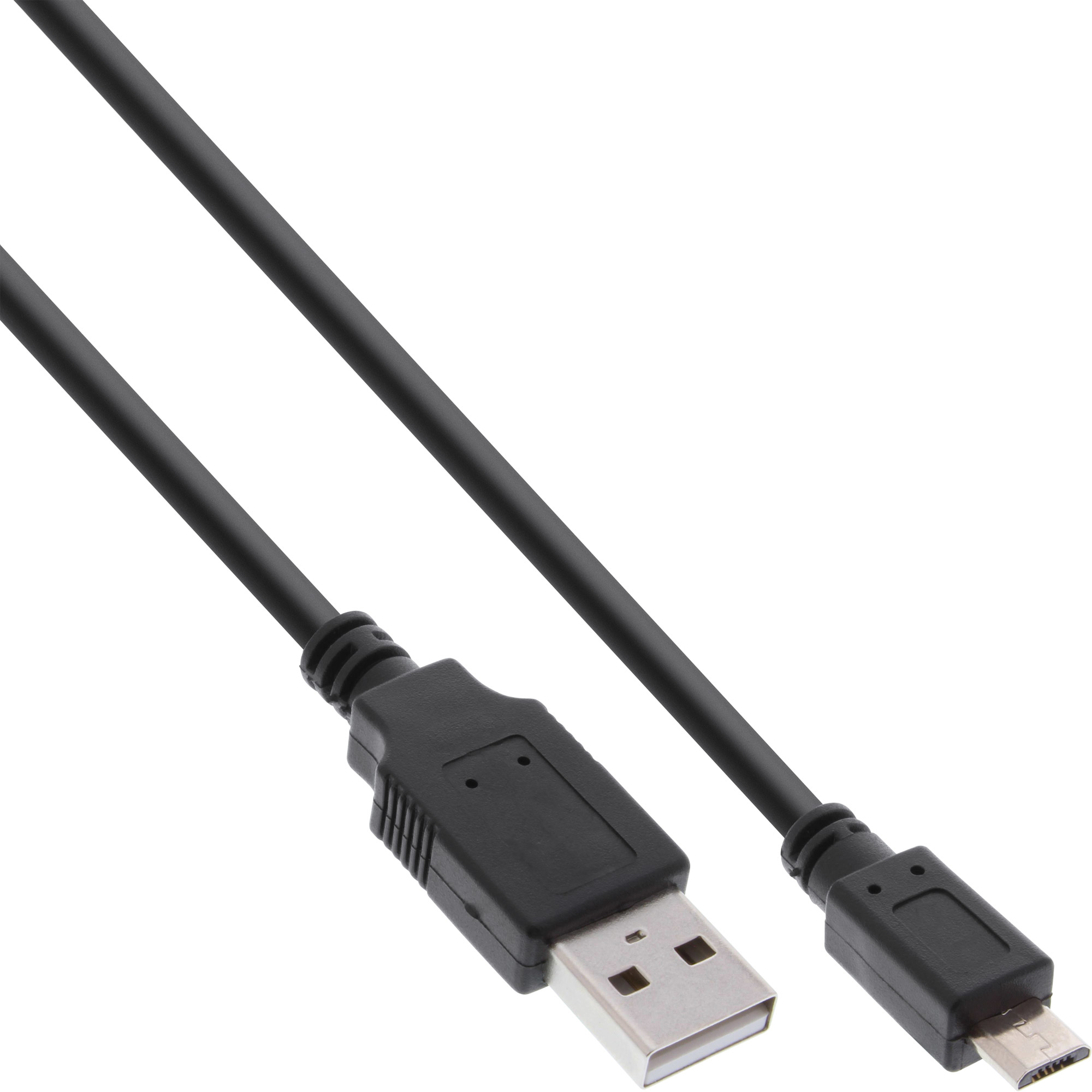 InLine USB A/Micro-B USB, 1 m cble USB USB 2.0 Micro-USB B Noir