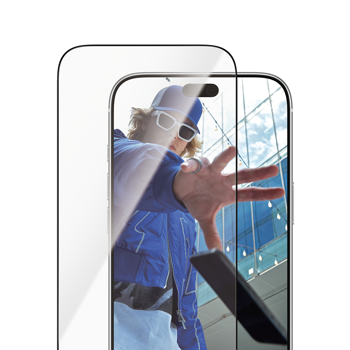 PanzerGlass Bildschirmschutz f�r Handy - ultra-breite Passform mit FASTFIT IN-A-BOX