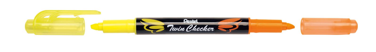 Pentel Twin Checker SLW8-GF Textmarker farbsortiert