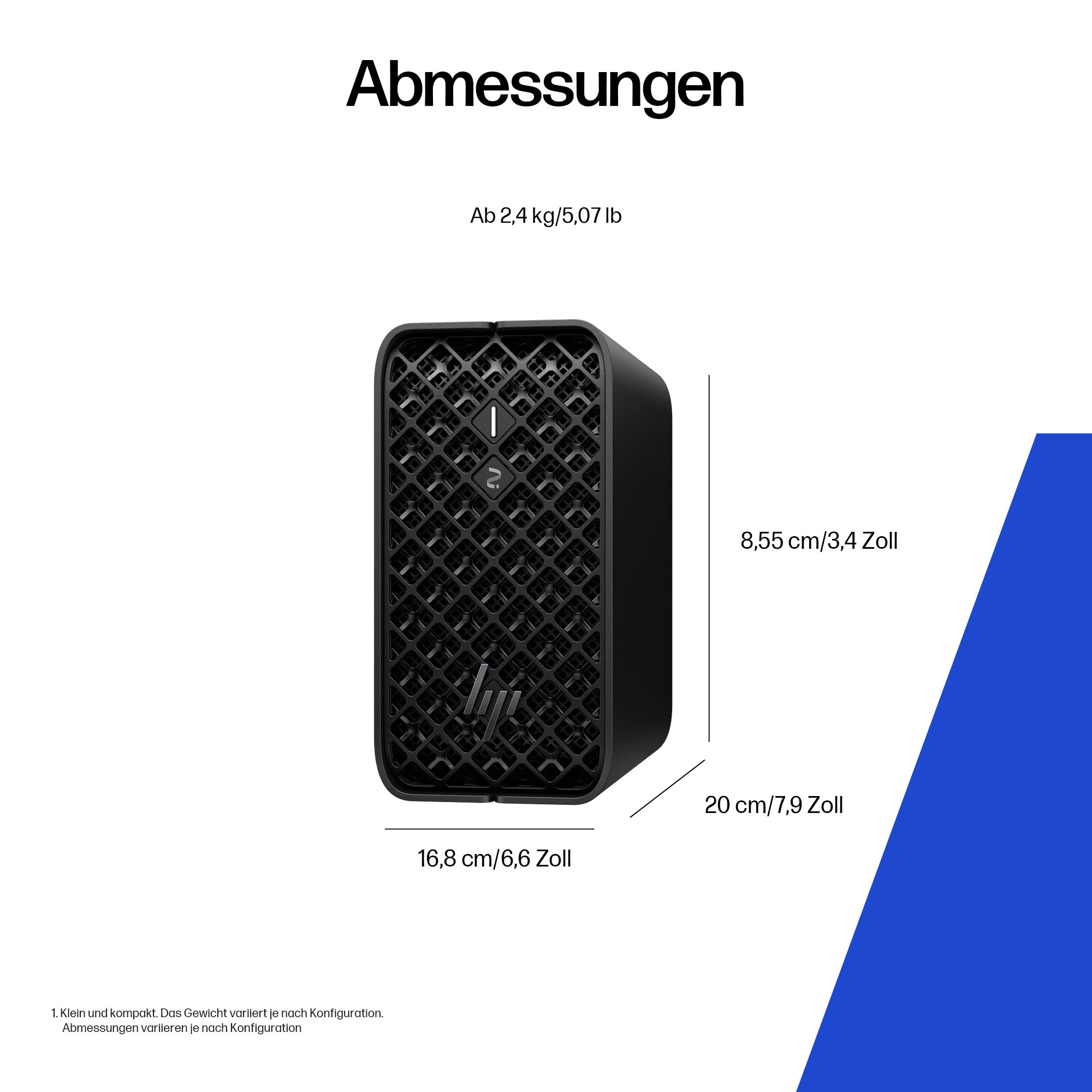 HP Workstation Z2 G1i - Mini - 4U - 1 x Ryzen AI Max Pro 390 / 3.2 GHz