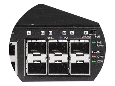 Edimax GS-5654PLX commutateur r�seau G�r� Gigabit Ethernet (10/100/1000) Connexion Ethernet, supportant lalimentation via ce port (PoE) Noir
