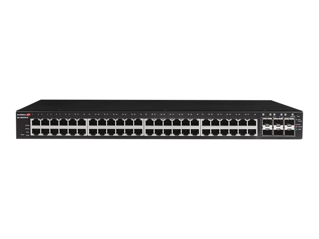 Edimax GS-5654PLX commutateur r�seau G�r� Gigabit Ethernet (10/100/1000) Connexion Ethernet, supportant lalimentation via ce port (PoE) Noir