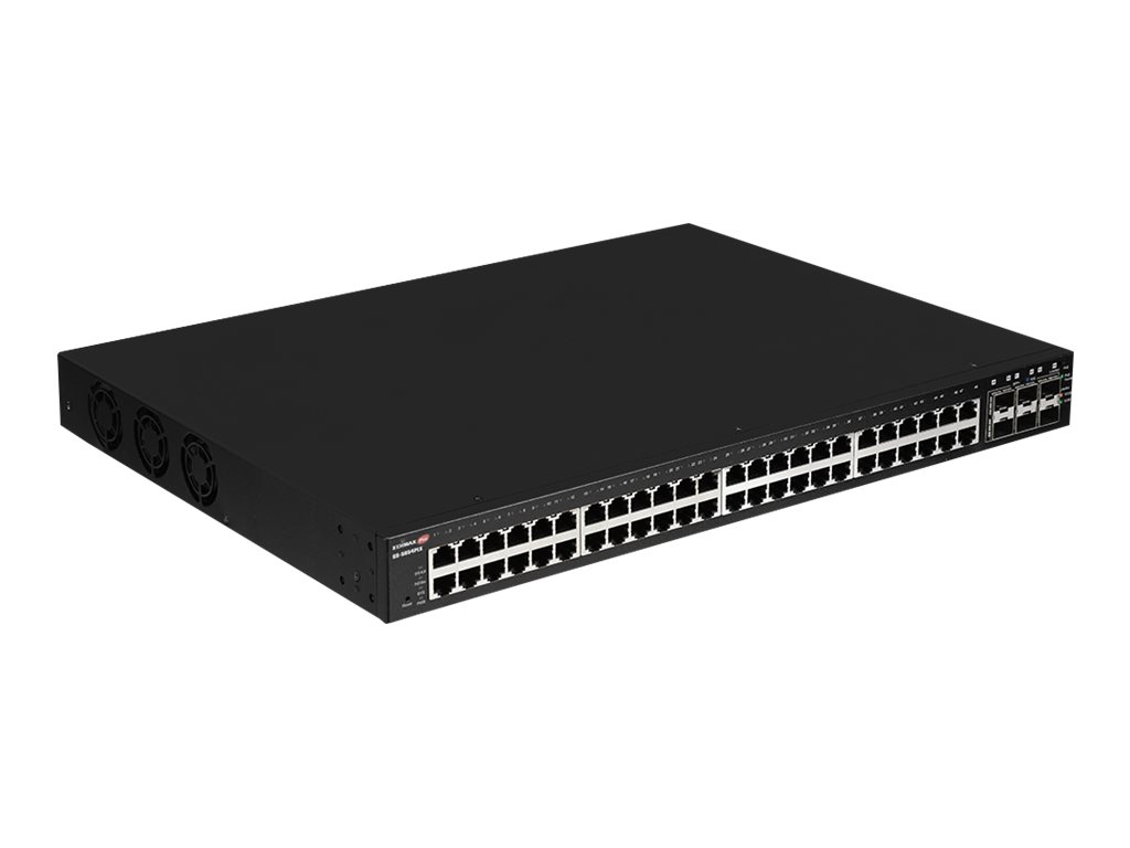 Edimax GS-5654PLX commutateur r�seau G�r� Gigabit Ethernet (10/100/1000) Connexion Ethernet, supportant lalimentation via ce port (PoE) Noir