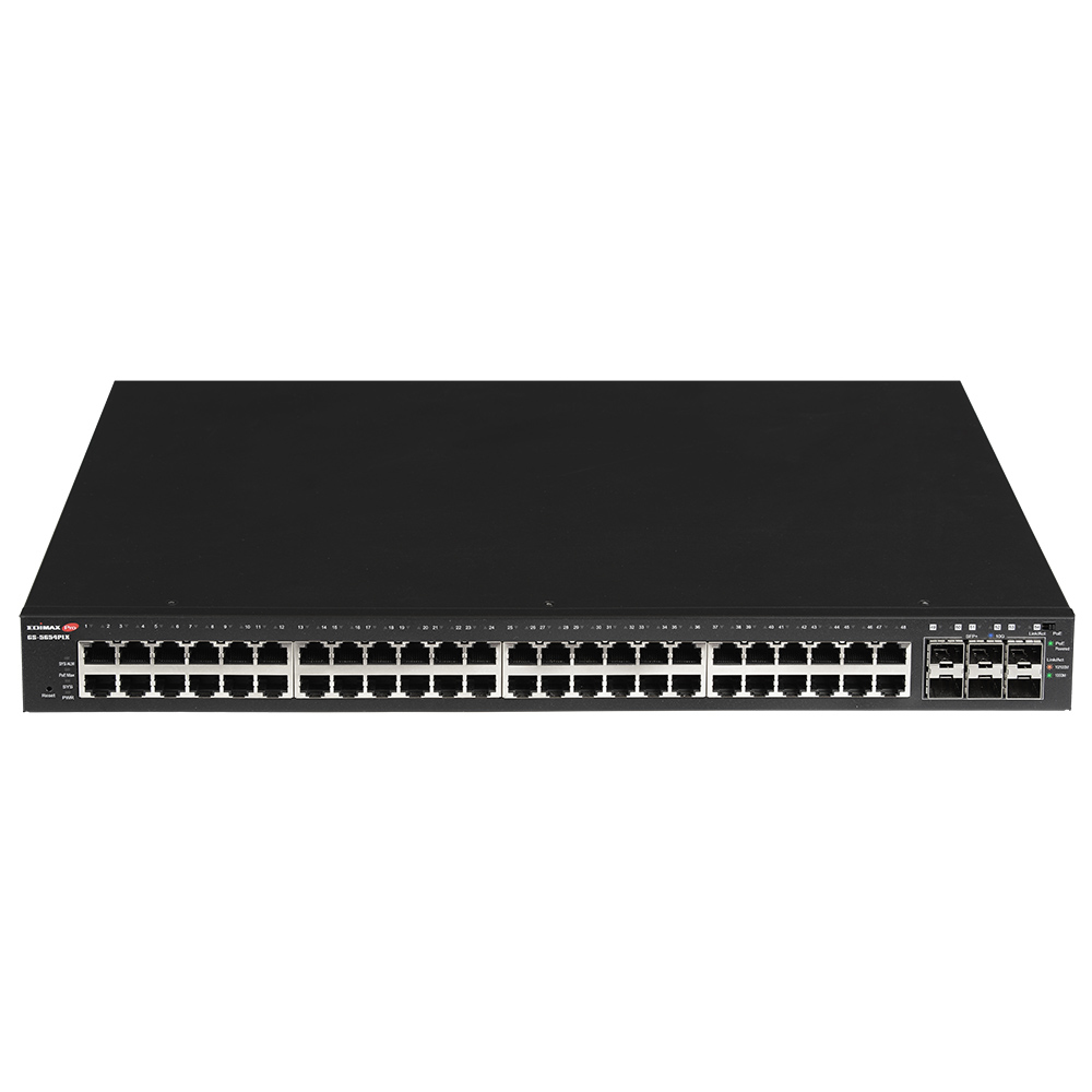 Edimax GS-5654PLX commutateur r�seau G�r� Gigabit Ethernet (10/100/1000) Connexion Ethernet, supportant lalimentation via ce port (PoE) Noir