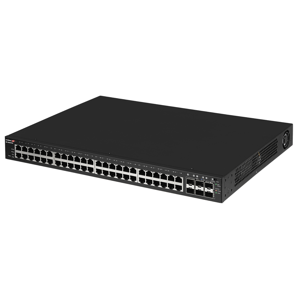 Edimax GS-5654PLX commutateur r�seau G�r� Gigabit Ethernet (10/100/1000) Connexion Ethernet, supportant lalimentation via ce port (PoE) Noir