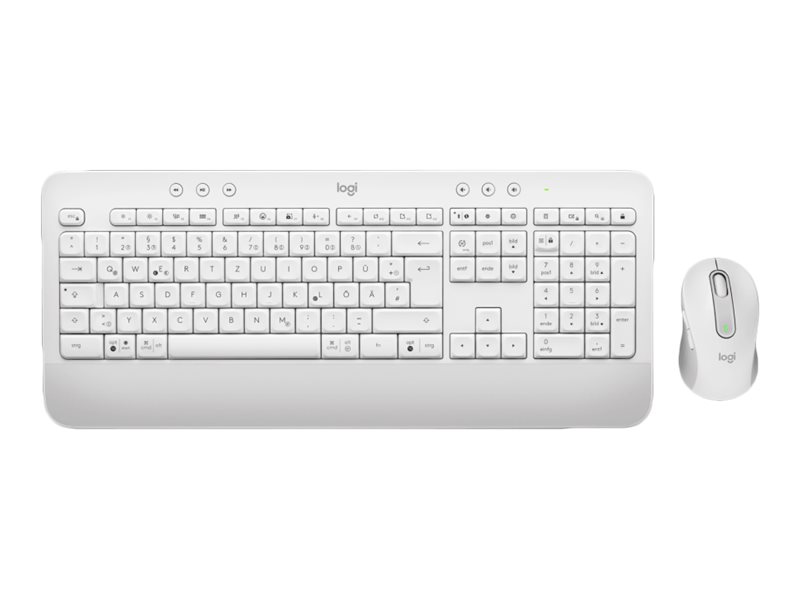 Logitech Signature MK650 Combo For Business clavier Souris incluse Bluetooth QWERTZ Tchque, Slovaque Blanc
