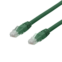 Deltaco TP-603GAU - 0,3 m - Cat6a - U/UTP (UTP) - RJ-45 - RJ-45 - Gr�n