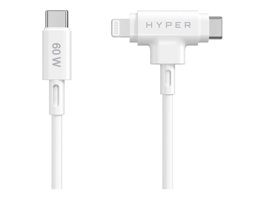 Targus HyperJuice USB cable USB 2.0 1.5 m USB C USB C/Lightning White