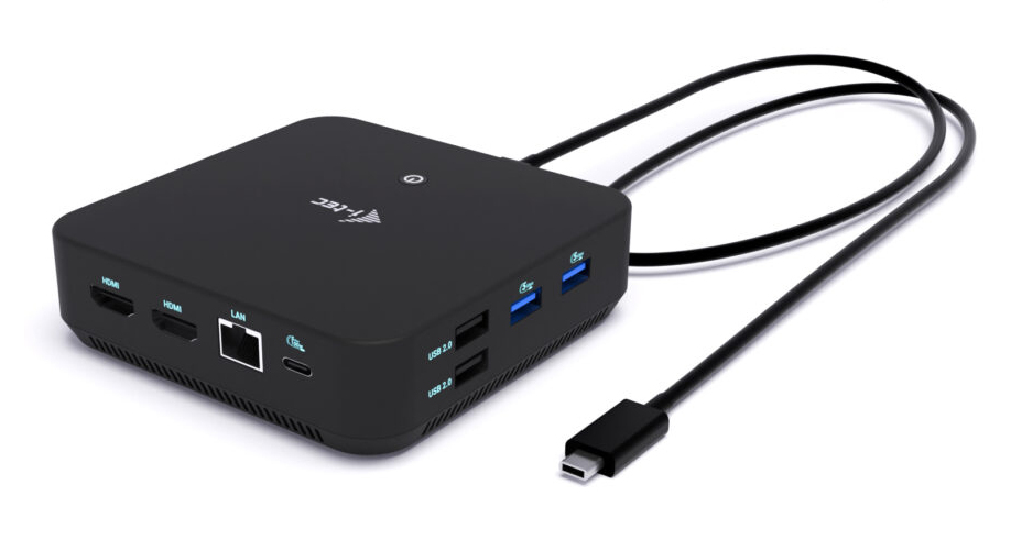 i-tec USB-C DP Dual HDMI Docking Station with Power Delivery 100 W + Universal Charger 100W