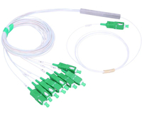 Extralink Verteiler 1:8 PLC SC/APC 900um - 1m - Kabelsplitter - Wei - Polyvinylchlorid (PVC) - Mnnlich - 1 Stck(e)