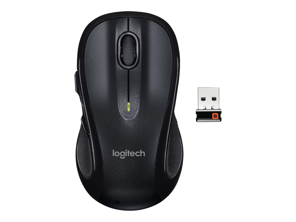 Logitech M510 - Maus - Fr Rechtshnder - Laser - 7 Tasten - kabellos - 2.4 GHz - kabelloser Empfnger (USB)