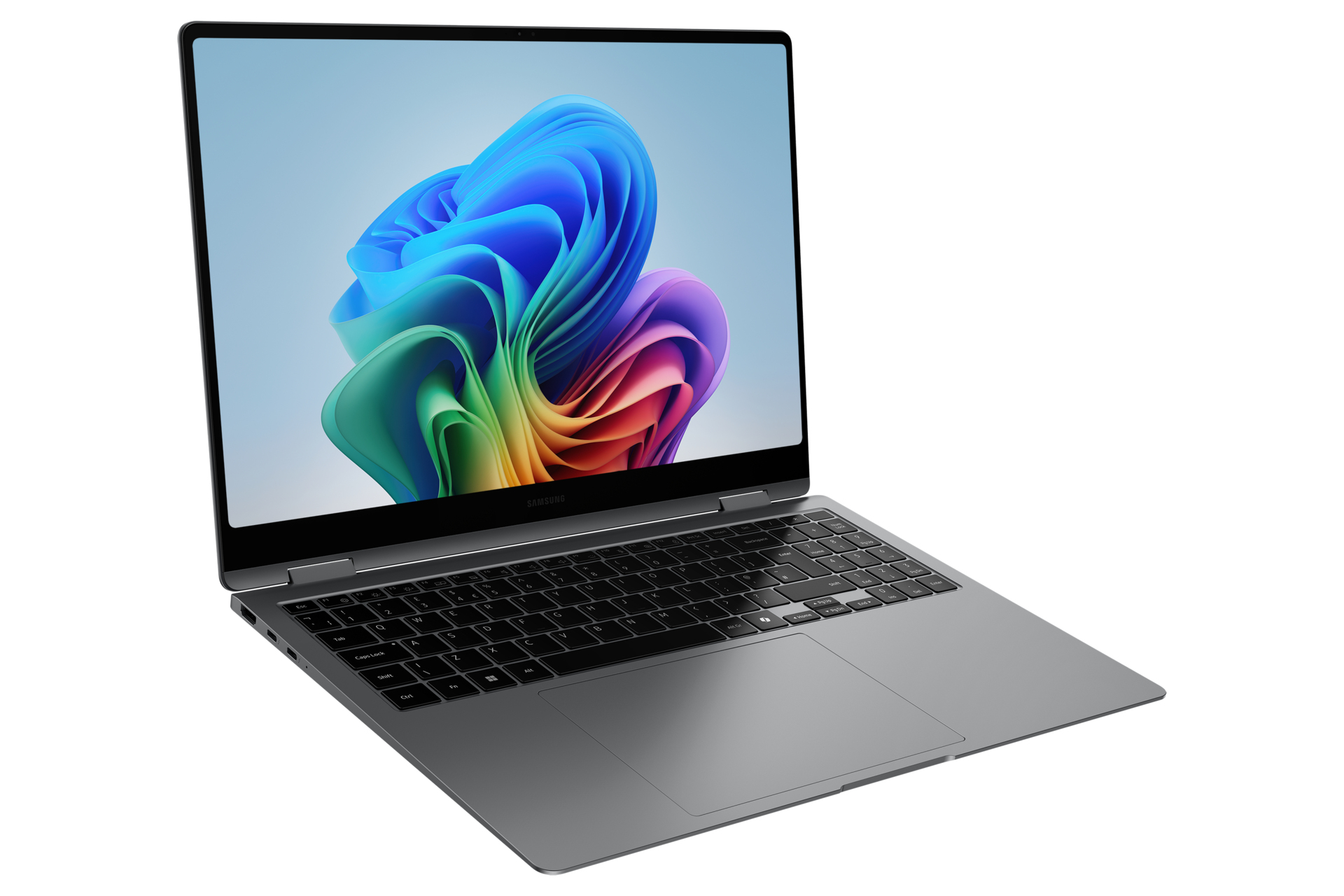 Samsung Galaxy Book5 Pro 360 Intel Core Ultra 7 256V Porttil 40,6 cm (16) Pantalla tctil WQXGA+ 16 GB LPDDR5x-SDRAM 512 GB SSD Wi-Fi 7 (802.11be) Windows 11 Home Gris