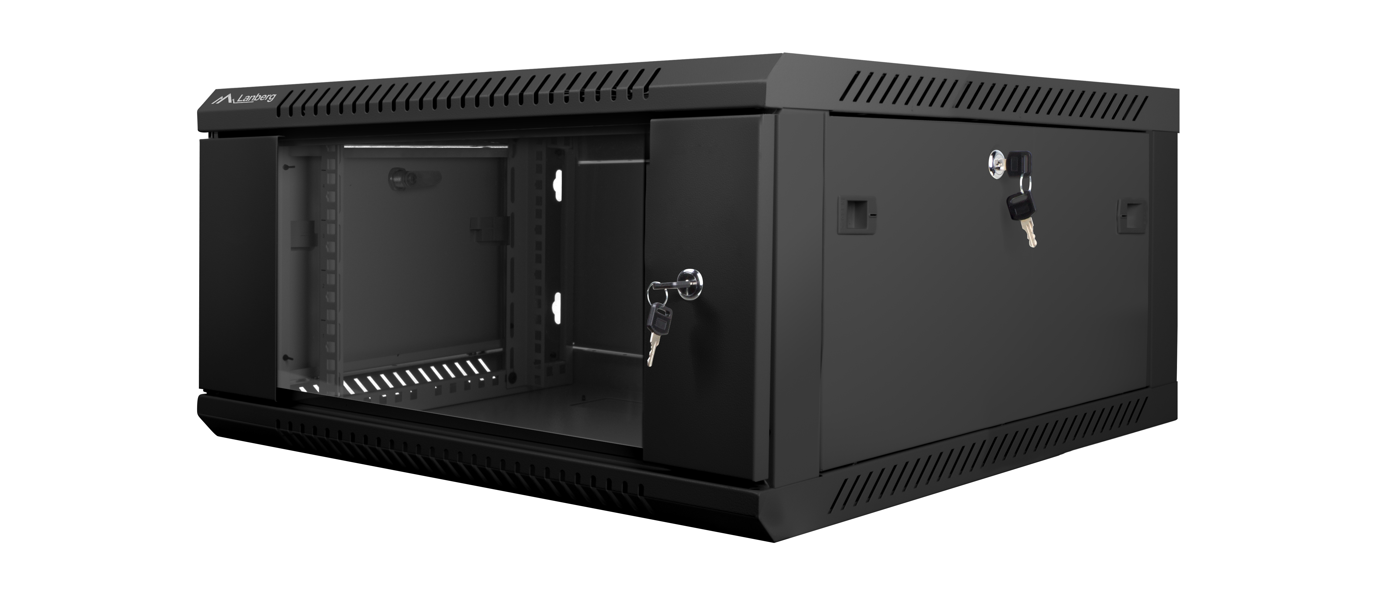 Lanberg WF01-6604-10B �tag�re 4U Rack mont� sur le mur Noir