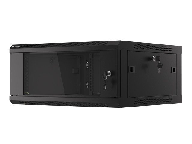 Lanberg WF01-6604-10B �tag�re 4U Rack mont� sur le mur Noir