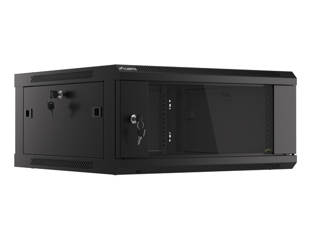 Lanberg WF01-6604-10B �tag�re 4U Rack mont� sur le mur Noir