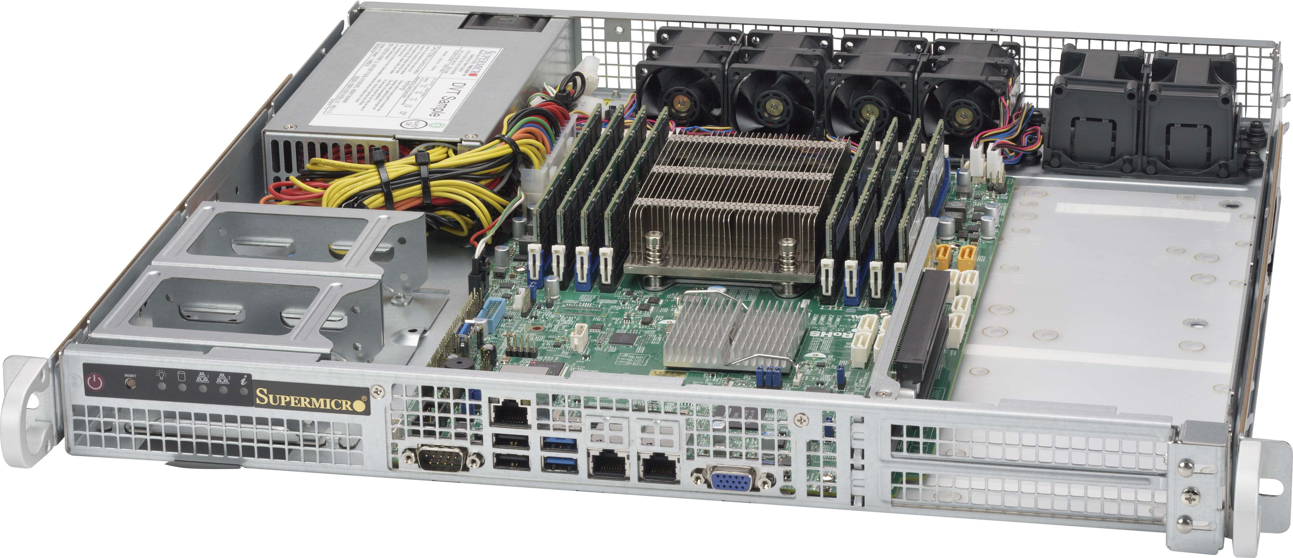 Supermicro CSE-515-350 unit� centrale Support Argent 350 W