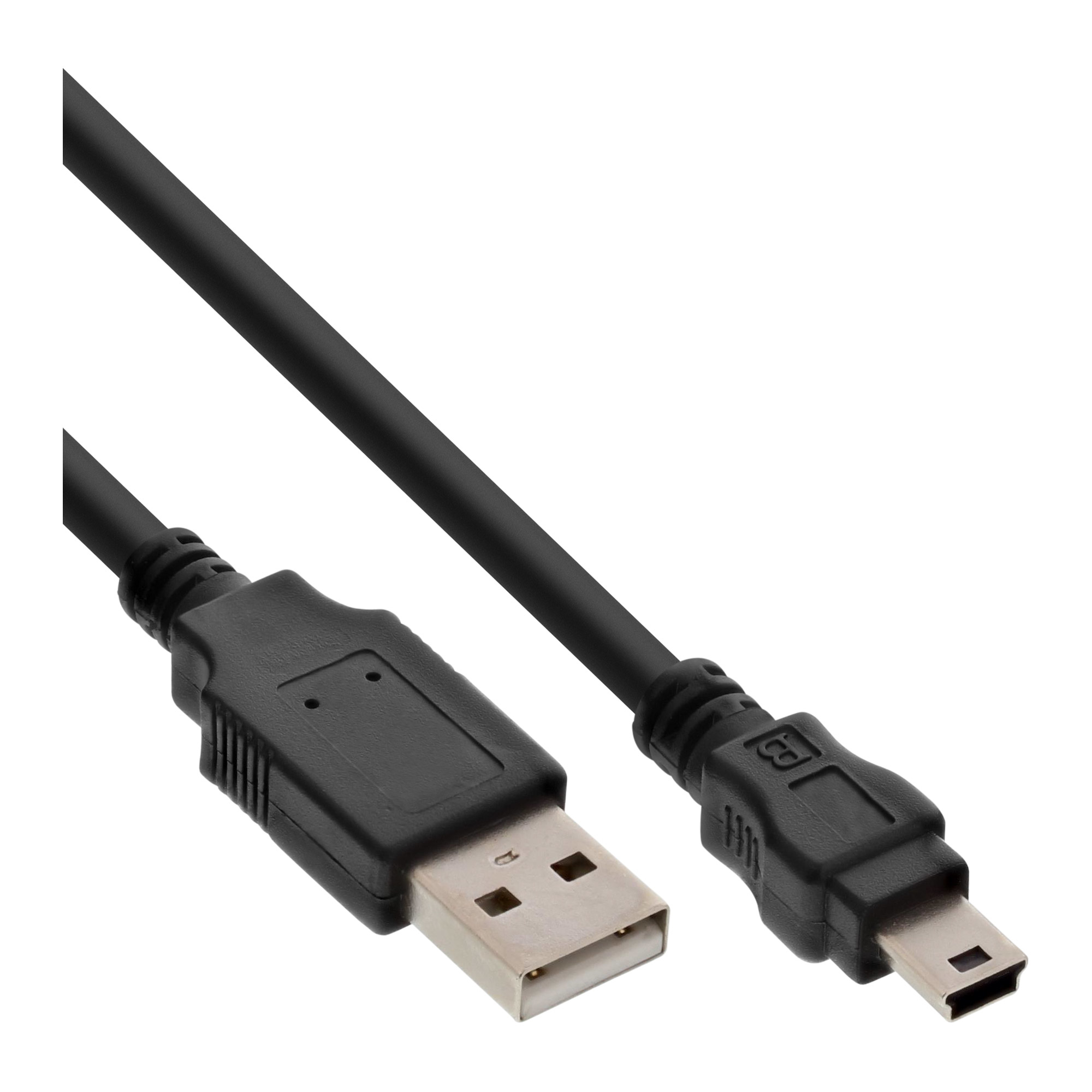InLine USB 2.0 Mini Cable USB Type A male / Mini B male, 5pin, black, 0.3m