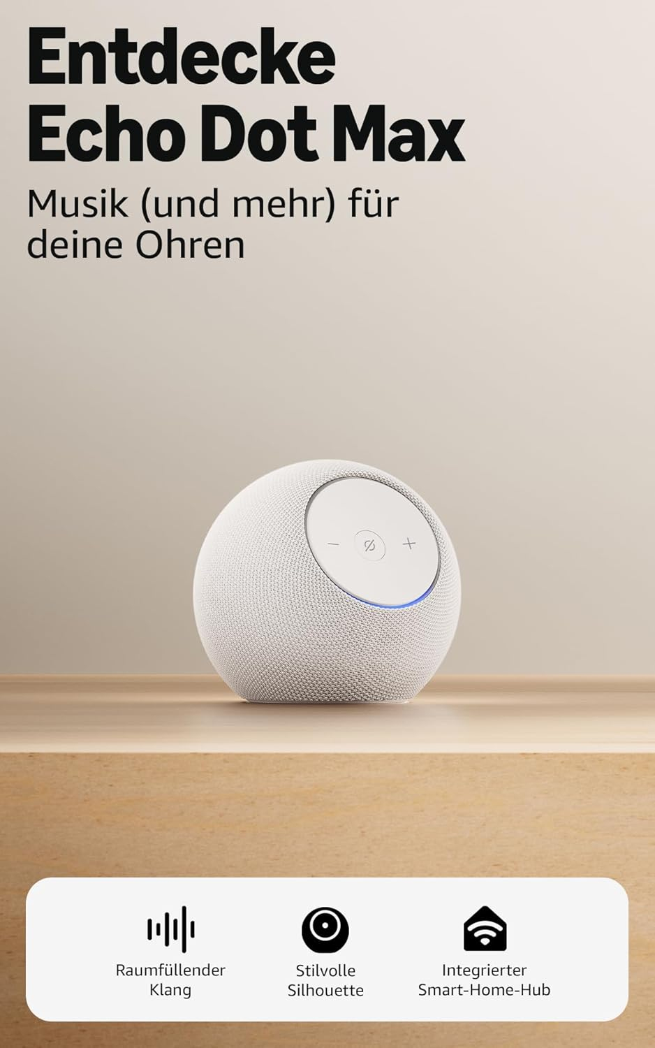 Amazon Echo Dot Max - Smart-Lautsprecher - Wi-Fi