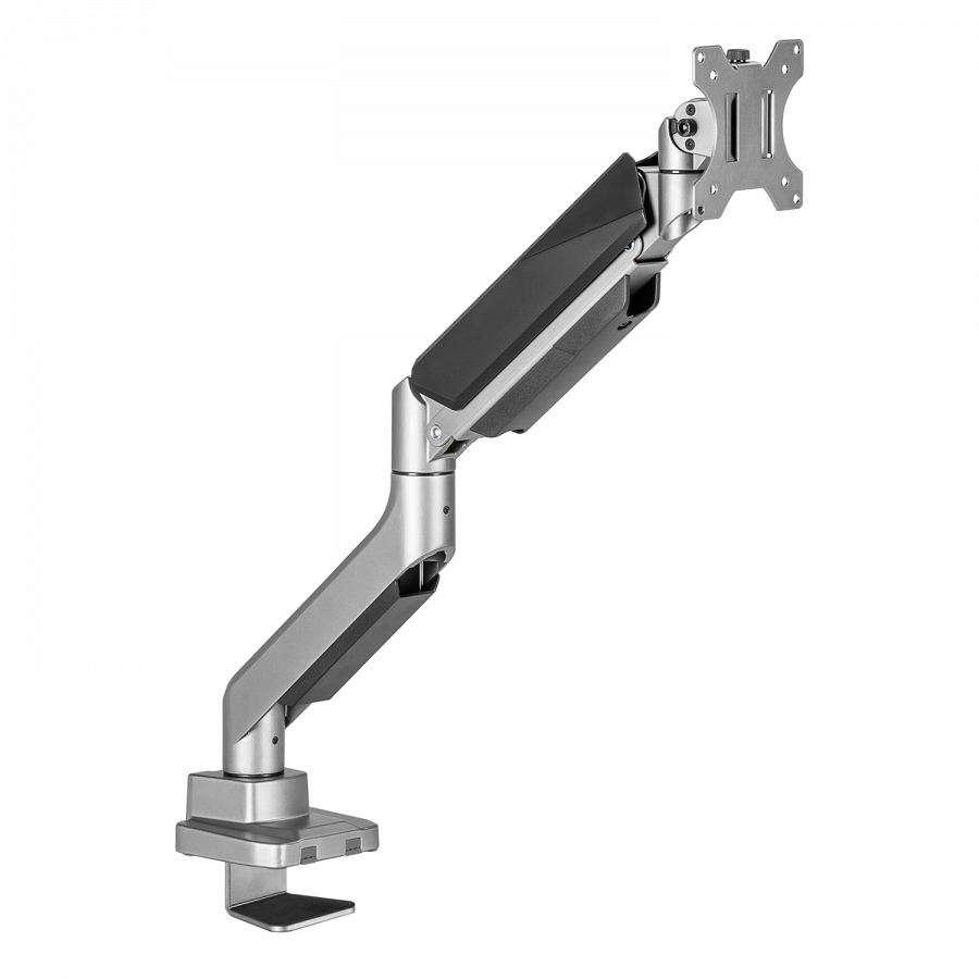 V7 DM1HDS soporte para monitor 124,5 cm (49) Negro, Plata Escritorio