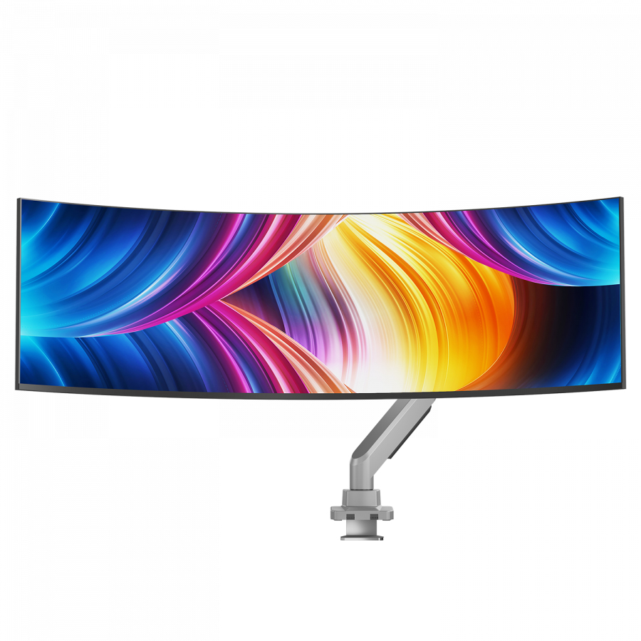 V7 DM1HDS soporte para monitor 124,5 cm (49) Negro, Plata Escritorio