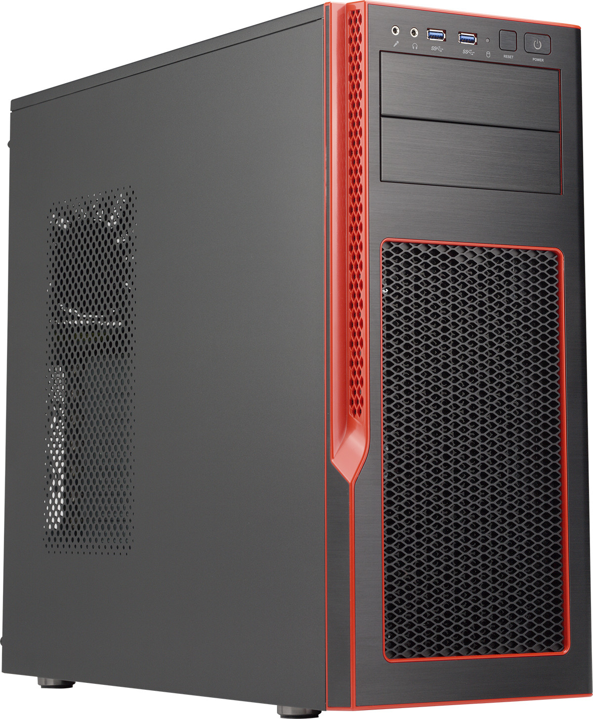 Supermicro SuperChassis GS5B-000R Midi Tower Negro, Rojo