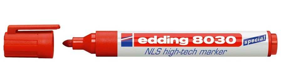 Edding 8030 NLS High-Tech permanent marker Bullet tip Red