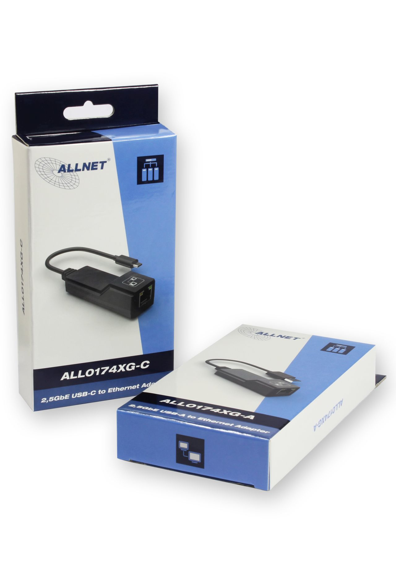 ALLNET ALL0174XG-A - USB Typ-C - RJ-45 - Schwarz