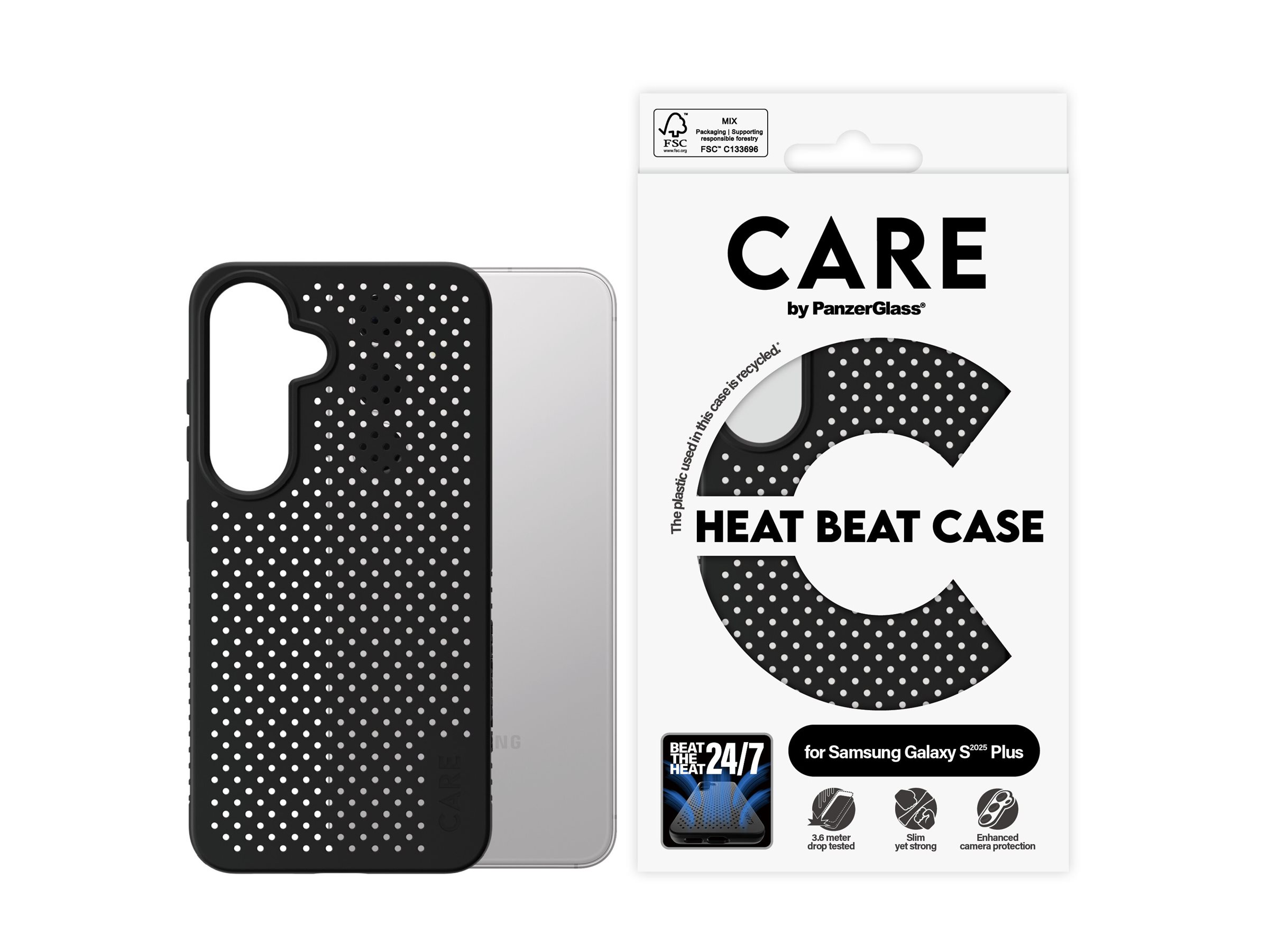 PanzerGlass CARE by  Feature Case Heat Beat Samsung Galaxy S 2025 Plus