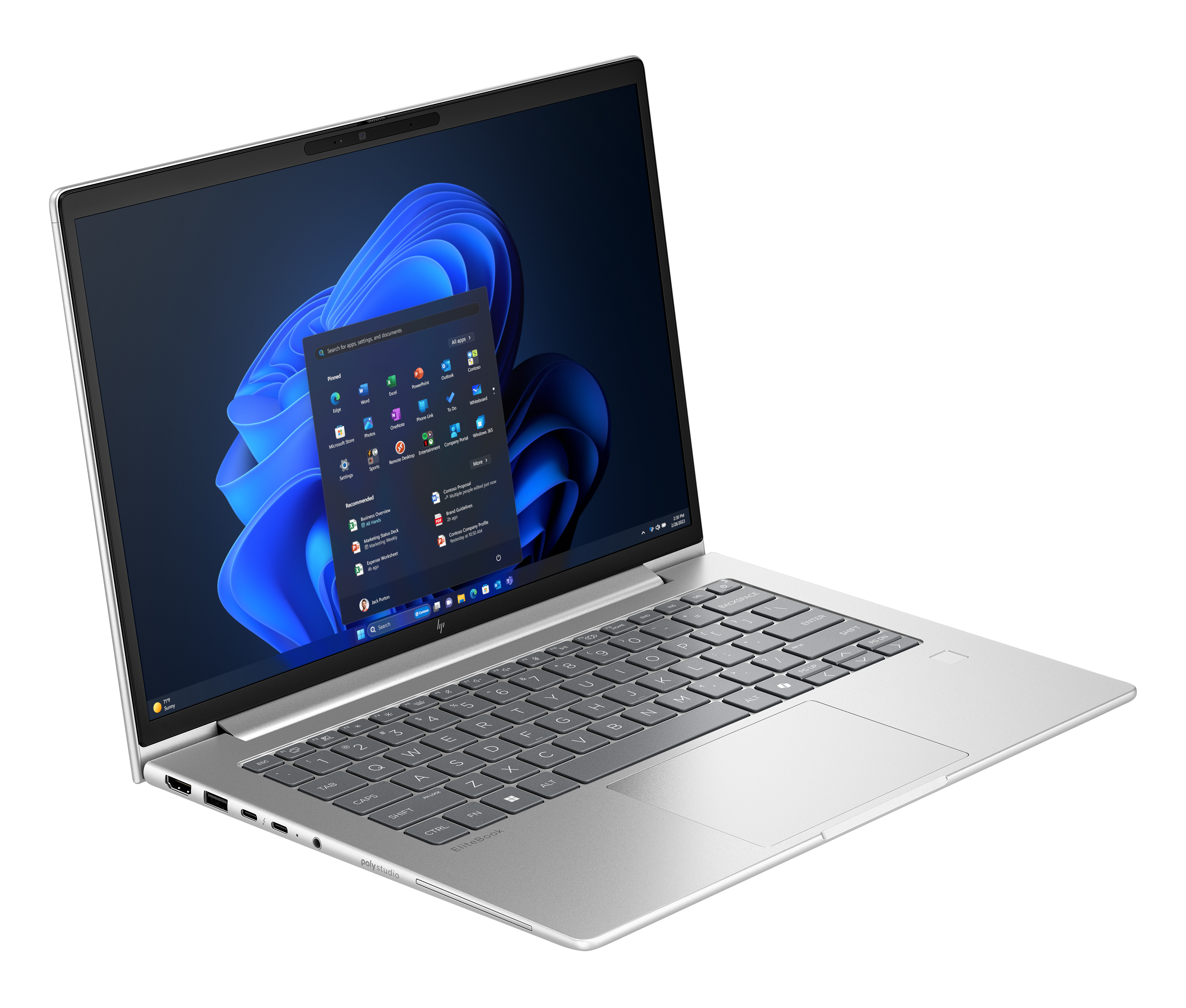 HP EliteBook 6 G1a AI PC AMD Ryzen 5 230 Laptop 35.6 cm (14) WUXGA 16 GB DDR5-SDRAM Wi-Fi 7 (802.11be) Windows 11 Pro Silver