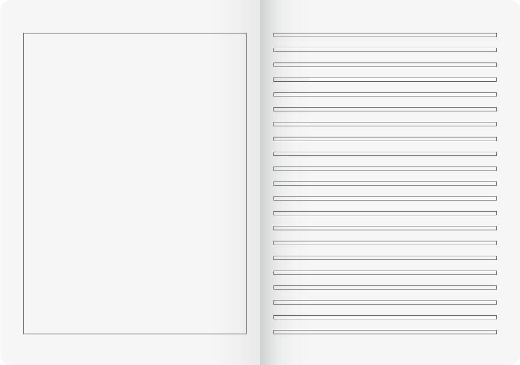 Brunnen Geschichtenheft A4 3G 16 Blatt - A4