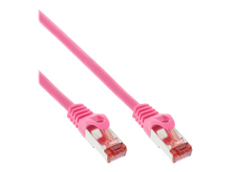 InLine 0.3m S-STP/PiMF Cat.6 cable de red Rosa 0,3 m Cat6 S/FTP (S-STP)