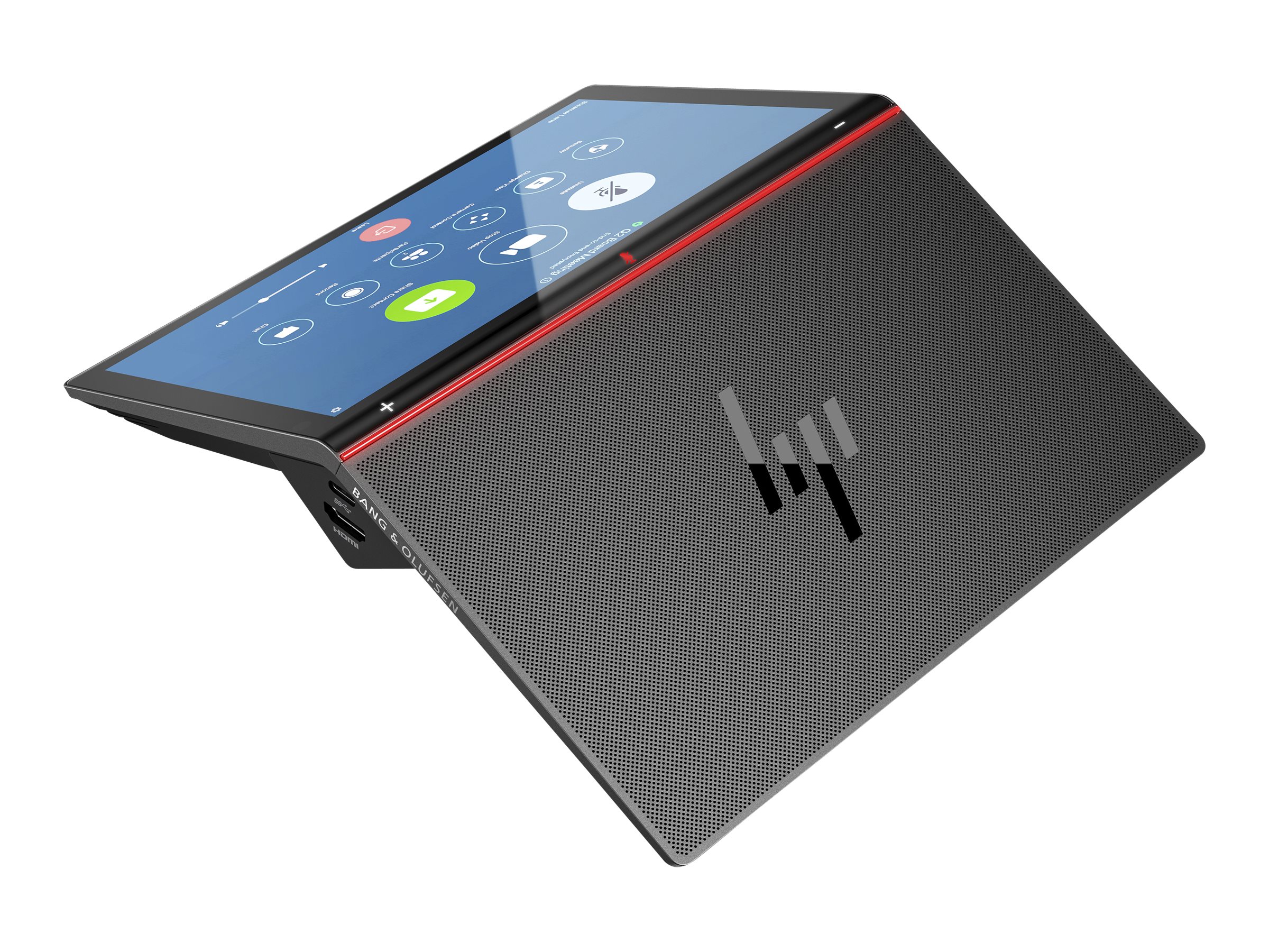 HP Presence Small Space Solution Plus AI Camera with Zoom Rooms - Mini Desktop - Core i5 10500T / 2.3 GHz - vPro - RAM 8 GB - SSD 256 GB - NVMe, TLC - UHD Graphics 630 - GigE - WLAN: 802.11a/b/g/n/ac/ax, Bluetooth 5.1 - Win 10 IoT Enterprise SAC - Monitor